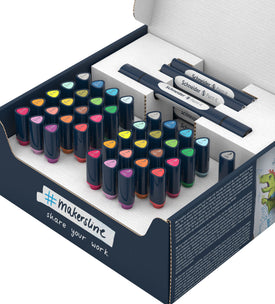 Schneider Twinmarker Paint-It 040 brush+round set V1 52 pieces assorted