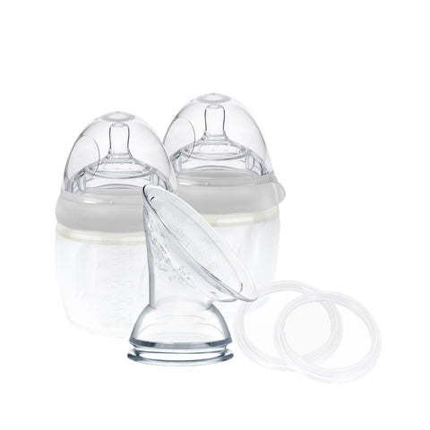 Image of Haakaa Gen3 Silicone Breast Pump and Bottle Pack Grey 160ml