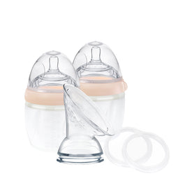 Haakaa Gen3 Silicone Breast Pump and Bottle Pack Peach 160ml