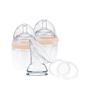 Haakaa Gen3 Silicone Breast Pump and Bottle Pack Peach 160ml