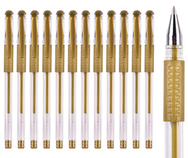 Zart Basics Gel Pens Gold 12pk