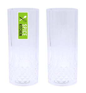 Acrylic Plastic Reusable Tall Drinking Glass