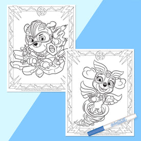 Hinkler Inkredibles Colour Burst Paw Patrol Mighty Pups