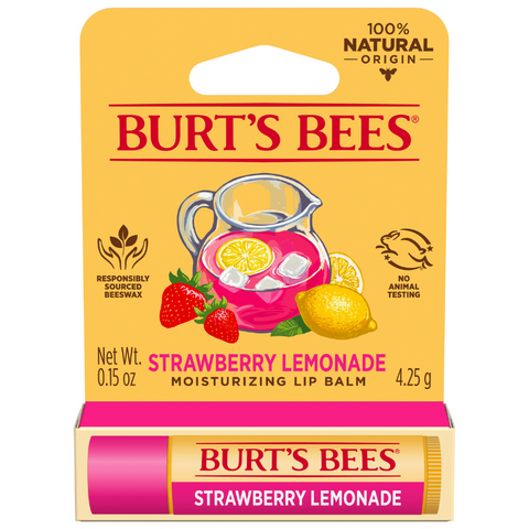 Image of Burt’s Bees Strawberry Lemonade Lip Balm 4.25g