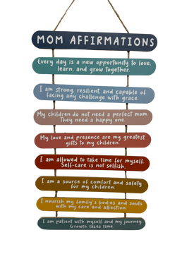 Mom Affirmations Hanging Wall Decor