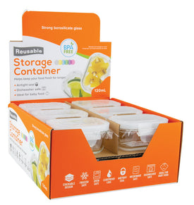 Glass Storage Container 120ml