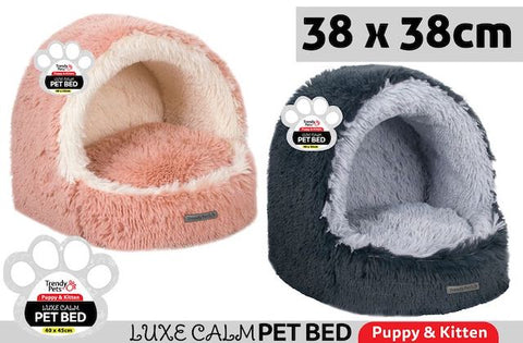 Pet Bed Plush Calm Nook 38x38cm