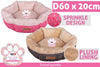 Pet Bed Pod Donut Sprinkle 60Dx20cm