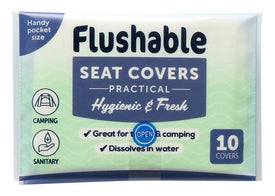 Travel Toilet Flushable Seat Cover 10pk