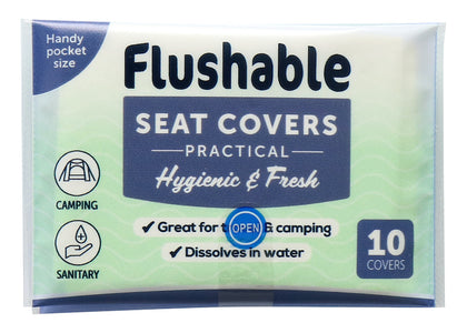 Toilet Flushable Seat Cover 10pk
