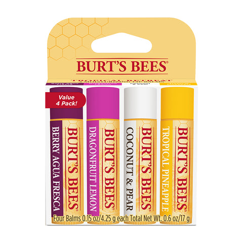 Burt's Bees Tropical Retreat Lip Balm 4pk LIMITED EDITION