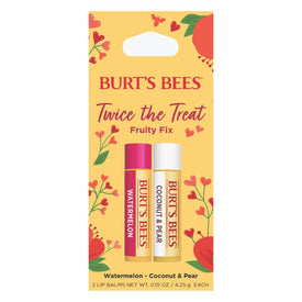 Burt's Bees Twice The Treat Fruity Fix 2pk - Limited Edition