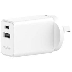 Mophie Essential 30W PD Dual Port Wall Charger - Black Or White
