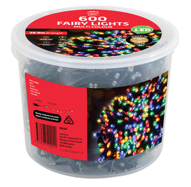 Fairy Lights LED Flashing With Timer 600