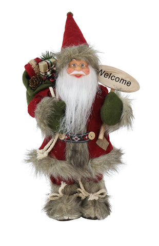 Image of Santa Vintage Deluxe Decoration 30cm