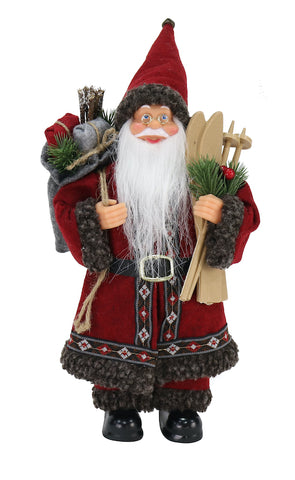 Image of Santa Vintage Deluxe Decoration 30cm