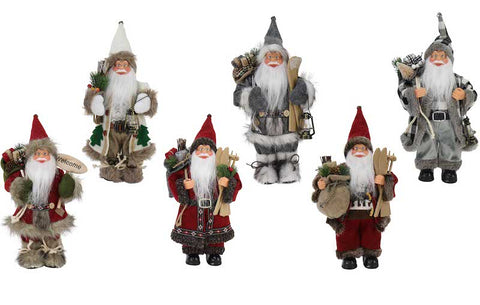 Image of Santa Vintage Deluxe Decoration 30cm