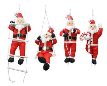 Hanging Nylon Santa 60cm