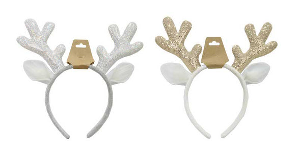 Reindeer Antler Metallic Headbands