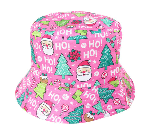 Image of Christmas Printed Bucket Hats