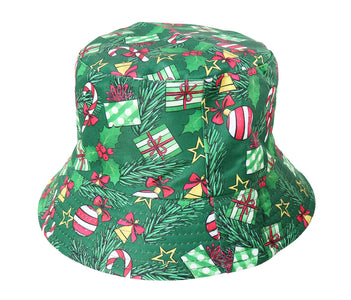 Christmas Printed Bucket Hats