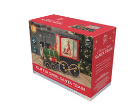 Glitter Swirl Santa Train