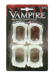 Vampire Glow In The Dark Teeth 10pk