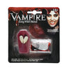 Vampire Fangs With Fake Blood