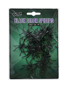 Boo Black Spiders 4.5cm 20pk
