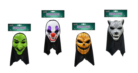 Boo Horror Mask With Hood