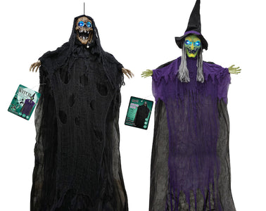 Hanging Reaper Or Witch With Light And Sound 3.6m