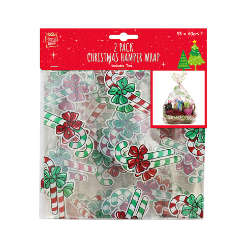 Image of Hamper Wrap Printed 2pk
