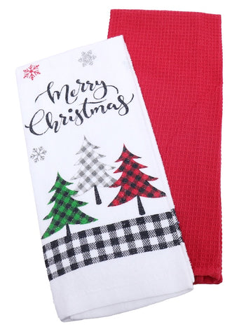 Image of Christmas Cotton Tea Towel 2pk