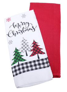 Christmas Cotton Tea Towel 2pk