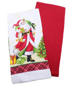 Christmas Cotton Tea Towel 2pk