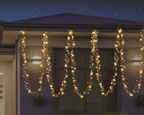 Image of Solar LED Cluster Lights 200