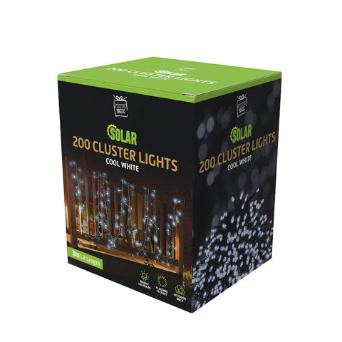 Image of Solar LED Cluster Lights 200