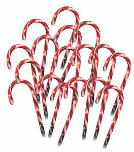 Candy Cane Path Lights 20pk