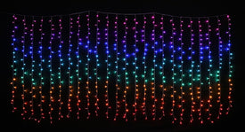 Curtain LED Lights Rainbow 576