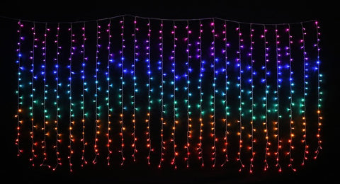 Image of Curtain LED Lights Rainbow 576