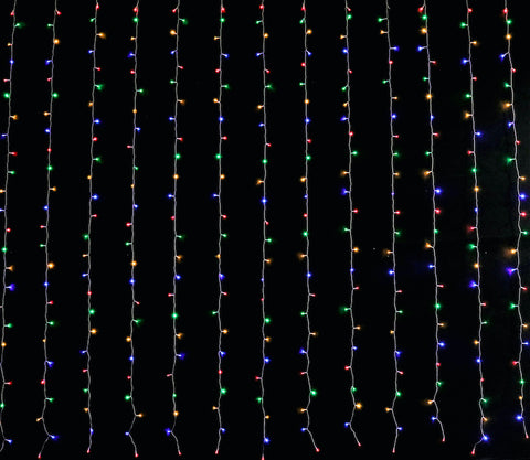 Image of Curtain LED Lights Multi Colour 600