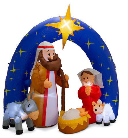 Image of Air Powered Nativity Night Scene