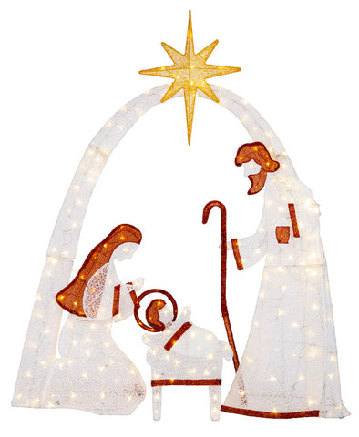 Image of Nativity Glitter Scene Set