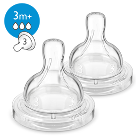 Avent Anti Colic Medium Flow Teat 3m+ 2pk