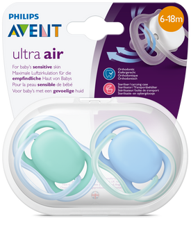 Philips Avent Ultra Air Soother 6-18m - 2 pack