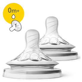 Avent Natural Newborn Flow Teat 0m+ 2pk
