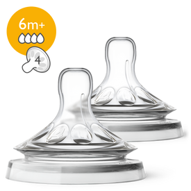 Avent Natural Fast Flow Teat 6m+ 2pk