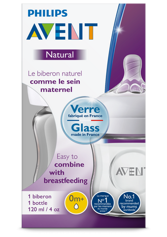 Image of Philips Avent Natural Glass Bottle 120ml