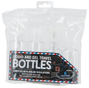 Travel Bottle Containers 6pc Set