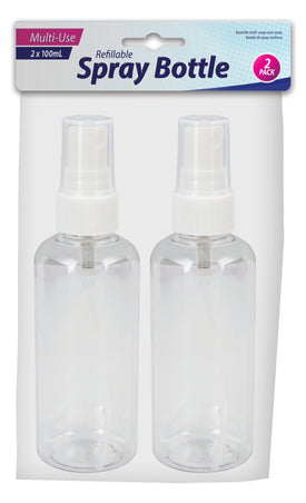 Travel Spray Bottle 100ml 2pk